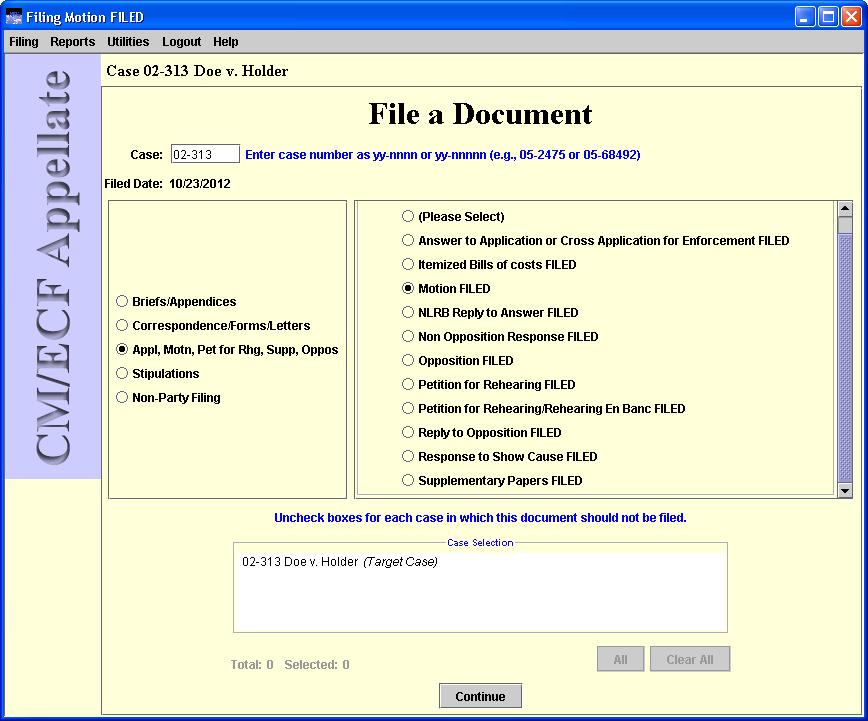 file a document