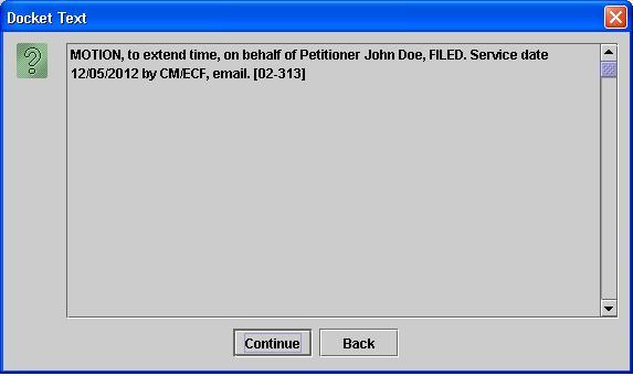 PDF Document area after clicking Add Another