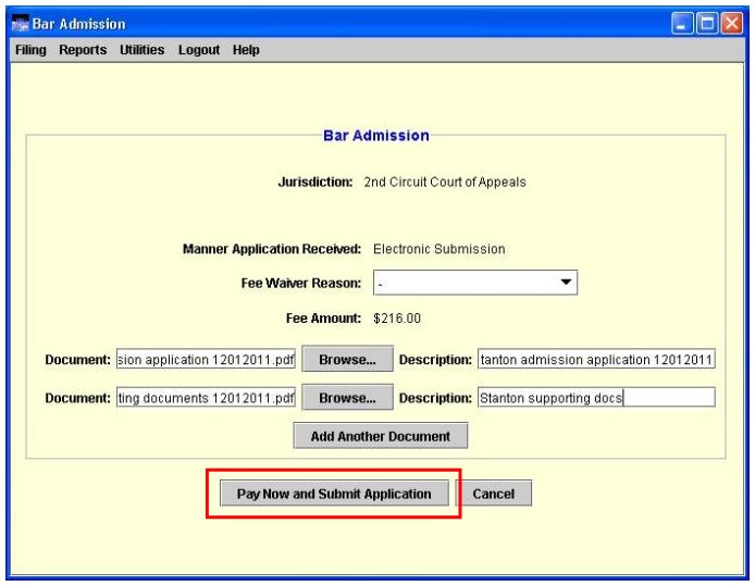 Pay Now button highlighted