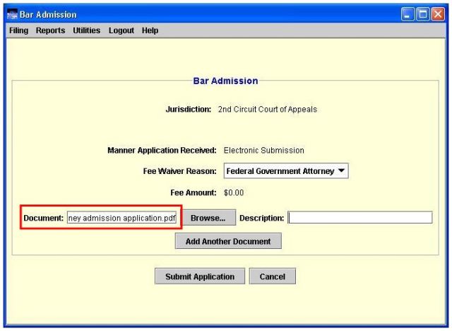 Document highlighted
