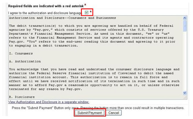 Authorization and disclosure